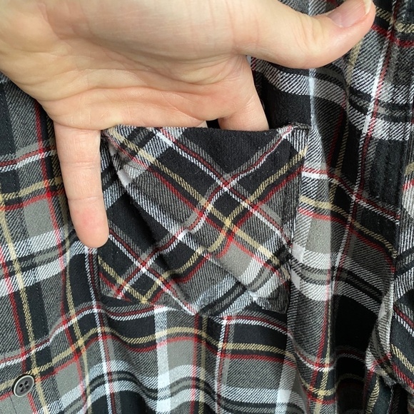 Boston Traders Men's Plaid Flannel Button Up Long Sleeve Shirt SIze XXL - Picture 3 of 12